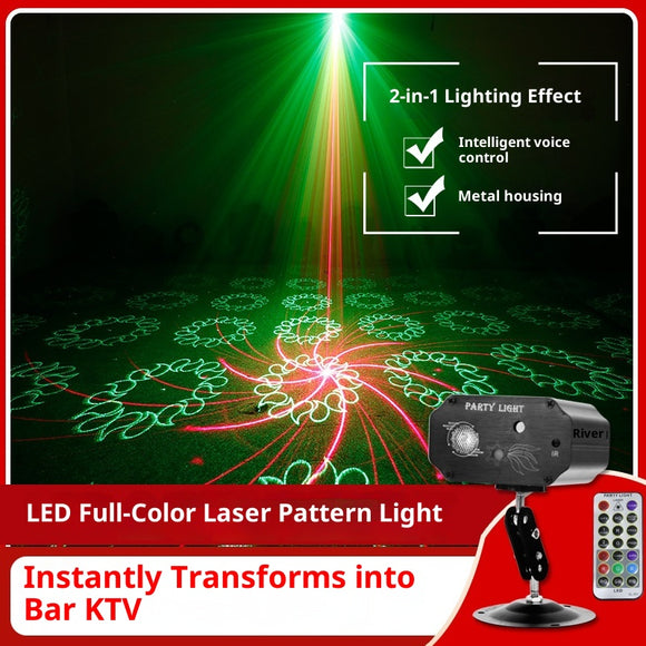 Luces Láser de Escena RGB Mini para Fiestas y Baile