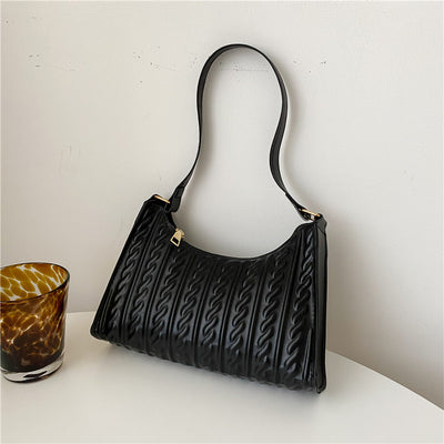Bolsa Tote de Hombro en Colores Sólidos para Mujer - Image 5