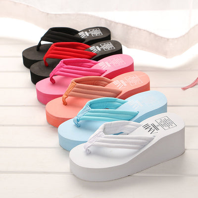 Sandalias Flip Flops Antideslizantes para Mujer - Colores Dulces Verano