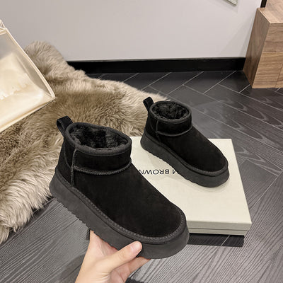 Botas Cortas de Cuero Genuino para Nieve - Image 7