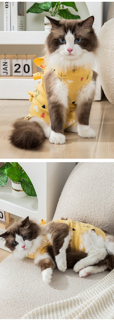 Prenda de Esterilización para Gatos - Protección Respirable Anti-lamido - Image 14