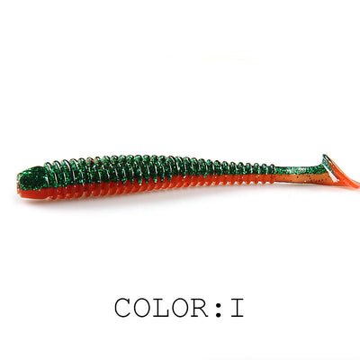 Señuelo de Pesca Luya Soft Fish con Cola T Bicolor y Sal - Image 8