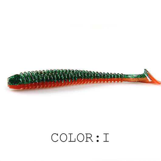 Señuelo de Pesca Luya Soft Fish con Cola T Bicolor y Sal - Image 8
