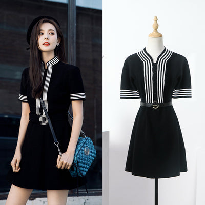 Vestido Negro Elegante Estilo Hepburn - Diseño Francés Slim para Mujer - Image 26