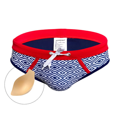 Copa de Relleno para Traje de Baño de Hombre - Triangular 3D y Discreta - Image 5