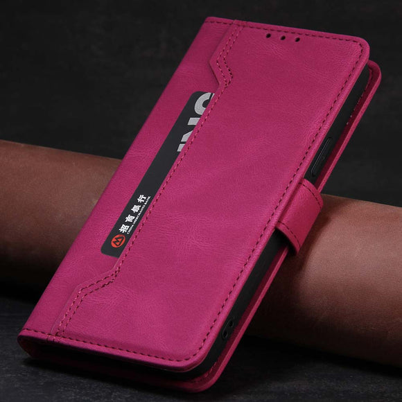 Funda Cartera Tipo Flip para Teléfono con Compartimentos