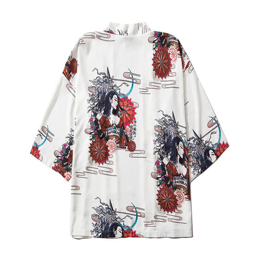 Bata Kimono Suelta de Lino - Image 15