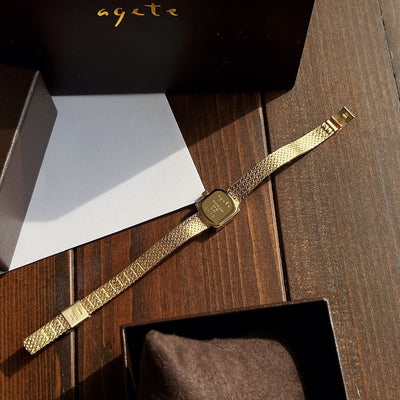 Reloj de Pulsera Cuadrado Retro para Mujer - Movimiento de Cuarzo Elegante - Image 9