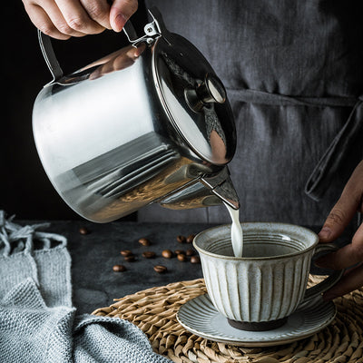 Tetera de Acero Inoxidable Estilo Hong Kong para Té y Café