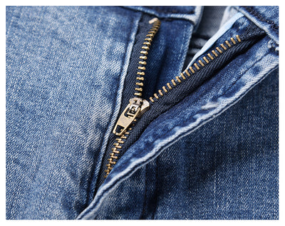 Jeans Slim Fit Elásticos con Detalles Graffiti y Rotos - Image 11
