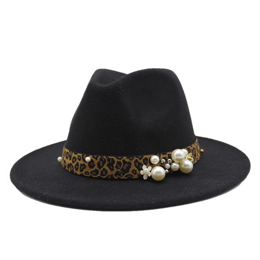Sombrero Fedora de Lana para Mujer con Ala Ancha - Image 2