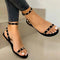 Sandalias con Hebilla y Remaches para Mujer
