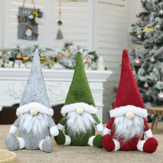 Muñeco Navideño sin Rostro para Decoración de Ventana