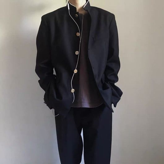 Saco Blazer Preppy para Hombre - Elegancia Clásica - Image 9