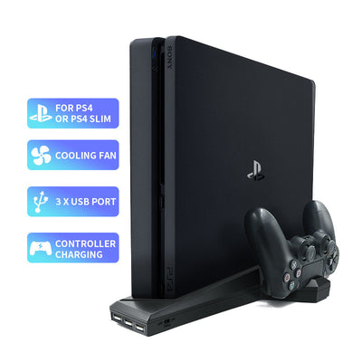 Cargador y Radiador para Control PS4 Slim con Base de Carga