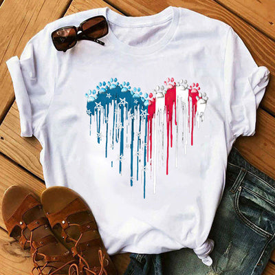 Playera con Estampado de Patita de Perro - Amor Canino - Image 8