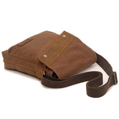 Bolsa de Lona Retro Crossbody Unisex - Bolsa de Hombro Vertical - Image 2