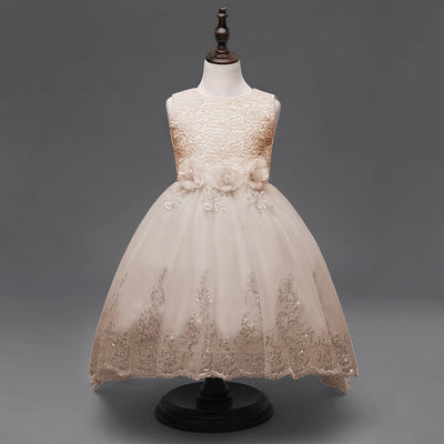 Vestido de Princesa para Niña con Lentejuelas - Diseño de Novia Infantil - Image 3