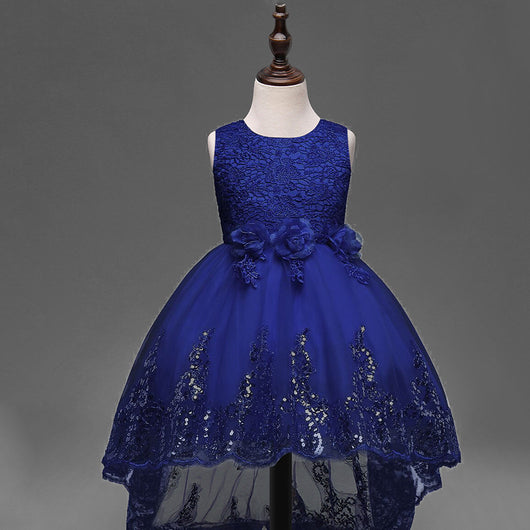 Vestido de Princesa para Niña con Lentejuelas - Diseño de Novia Infantil - Image 2