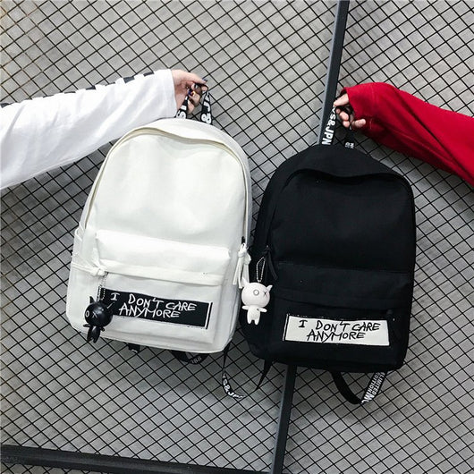 Mochila de Lona Estilo Coreano para Estudiantes y Aventuras