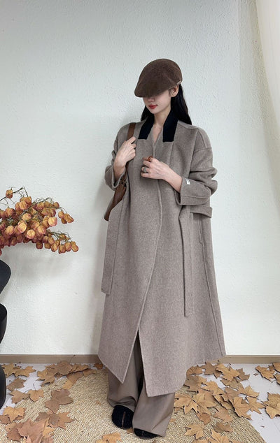Abrigo Lana Reversible Doble Cara Estilo Coreano - Image 11