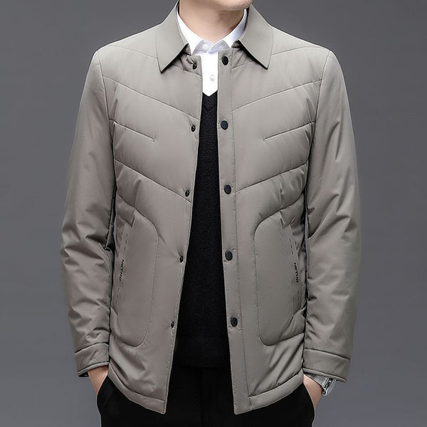 Chaqueta Cropped de Algodón con Aislamiento Térmico