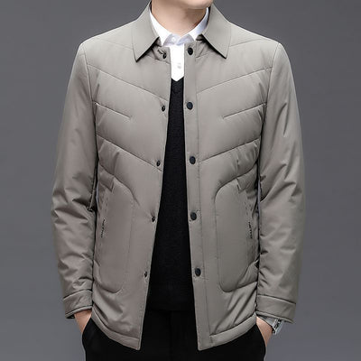 Chaqueta Cropped de Algodón con Aislamiento Térmico