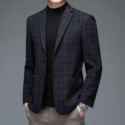 Blazer Cuadros Hombre Elegante para Negocios - Image 3