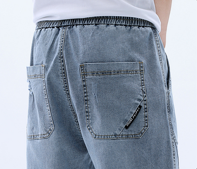 Pantalones Vaqueros de Cintura Elástica con Cordón Ajustable - Image 18