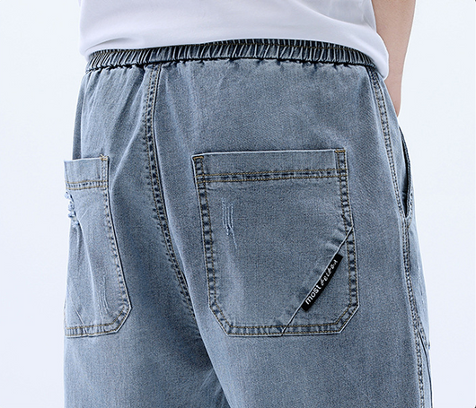 Pantalones Vaqueros de Cintura Elástica con Cordón Ajustable - Image 18