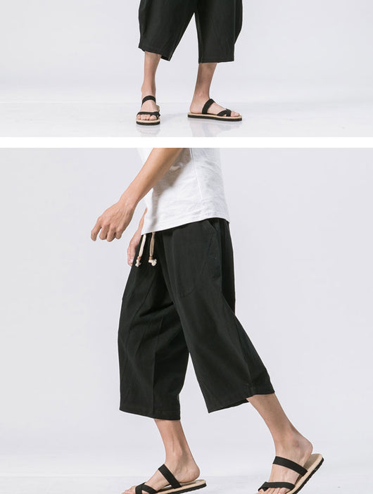 Pantalones Harem de Algodón Estilo Chino - Image 16