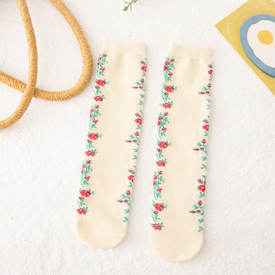 Calcetines Largos Florales Premium para Mujer - Estilo Bucólico Trendy - Image 10