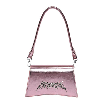 Bolsa Bandolera Diseño Francés con Cadena y Textura Crack - Image 5
