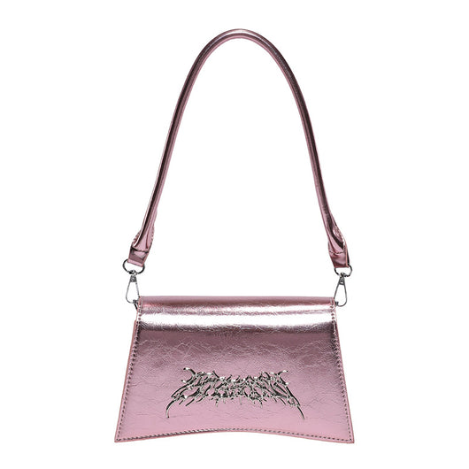 Bolsa Bandolera Diseño Francés con Cadena y Textura Crack - Image 5