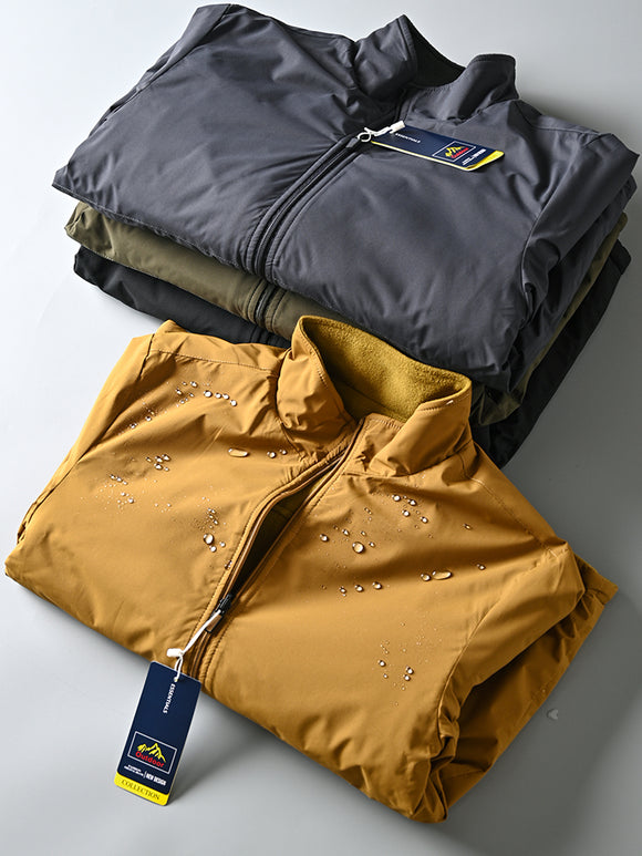 Chaqueta Impermeable Térmica para Hombre con Cuello Alto