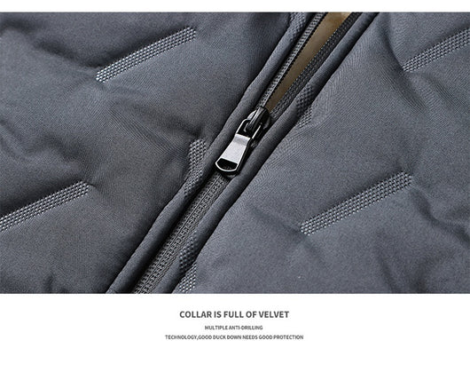 Abrigo de Algodón Acolchado con Forro Polar para Hombre - Image 14