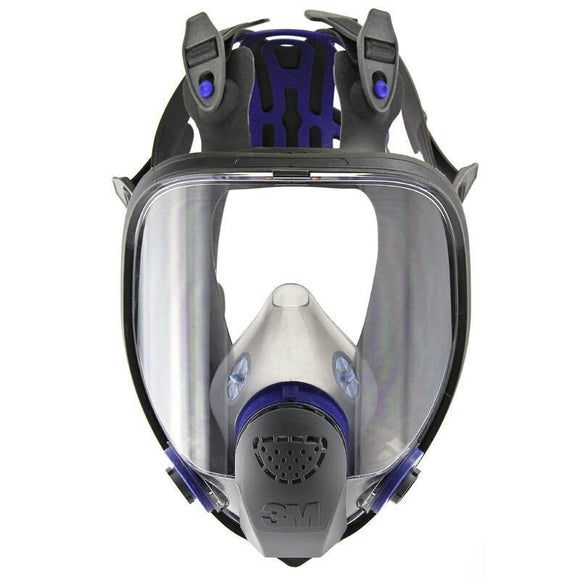 Máscara Facial de Silicona Protectora Contra Gases y Polvo
