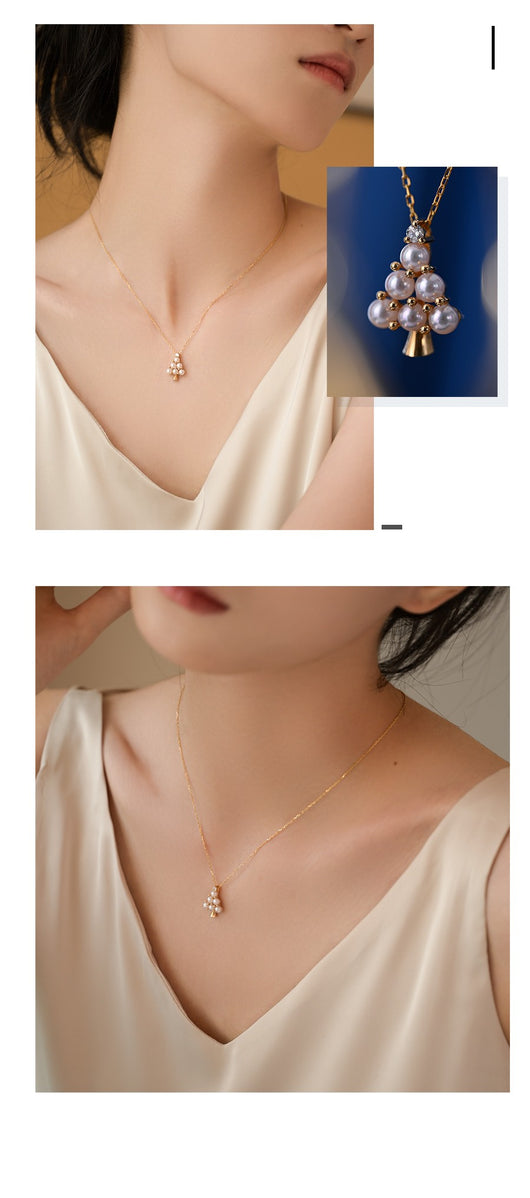 Collar de Perla Marina con Diamantes Incrustados - Image 10