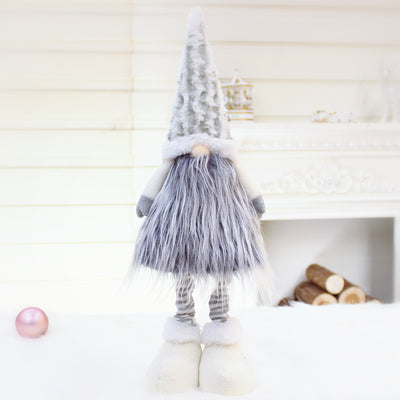 Muñeca sin Rostro con Palo Telescópico para Decoración Navideña - Image 18