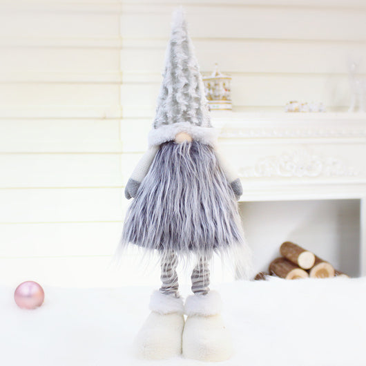Muñeca sin Rostro con Palo Telescópico para Decoración Navideña - Image 18
