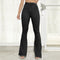 Pantalón Flare Denim Stretch de Pierna Ancha con Costura Fina