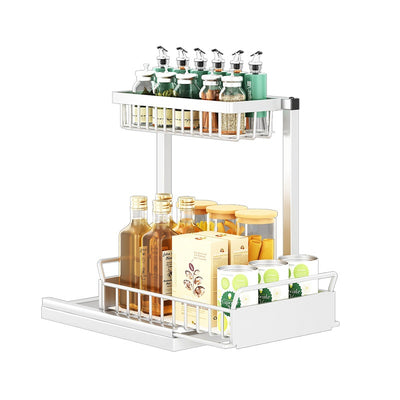 Organizador Extraíble para Fregadero con Estantes Ajustables y Almacenamiento Multiuso - Image 5