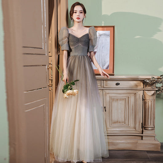 Vestido Corto con Mangas Abullonadas Temperament - Image 12