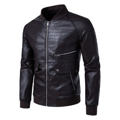 Chaqueta Casual Slim-Fit con Cuello de Pie y Bloques de Color para Hombre - Image 12