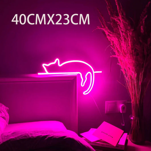 Luz LED Gato Neón - Decoración Luminosa para Dormitorio - Image 7