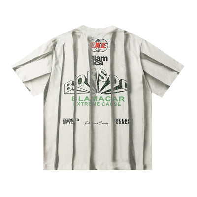 Camiseta Manga Corta con Rayas Verticales para Hombre - Image 2