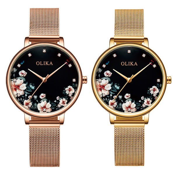 Reloj de Pulsera Origar con Malla de Acero Inoxidable