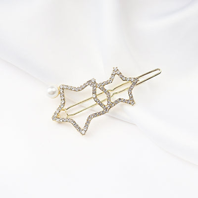 Pasador de Cabello con Strass Alfabeto y Estrella para Flequillo - Image 23