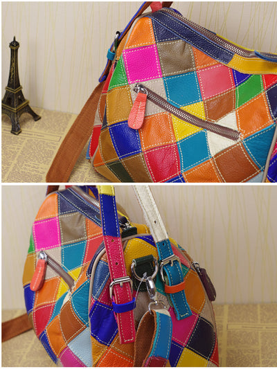 Bolso de Hombro en Cuero con Costura Artesanal - Image 3