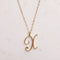Words love necklace Golden X